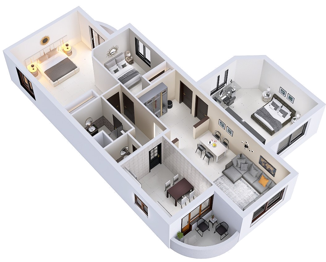 Appartement 3 chambres